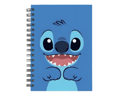 Cuaderno Stitch personalizado M01 en tamaño A5 con tapas duras y hojas a elección