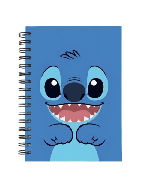 Cuaderno Stitch personalizado M01 en tamaño A5 con tapas duras y hojas a elección