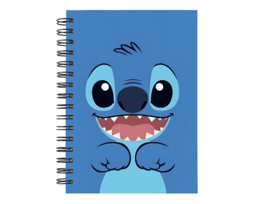 Cuaderno Stitch personalizado M01 en tamaño A5 con tapas duras y hojas a elección