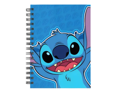 Cuaderno Stitch personalizado M02 en tamaño A5 con tapas duras y hojas a elección