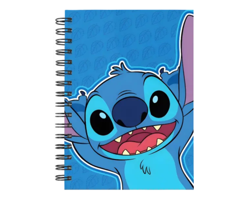 Cuaderno Stitch personalizado M02 en tamaño A5 con tapas duras y hojas a elección