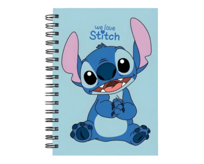 Cuaderno Stitch personalizado M05 en tamaño A5 con tapas duras y hojas a elección