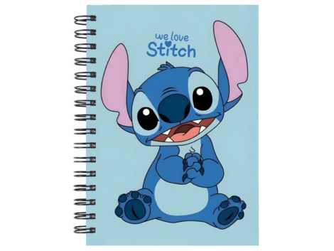 Cuaderno Stitch personalizado M05 en tamaño A5 con tapas duras y hojas a elección