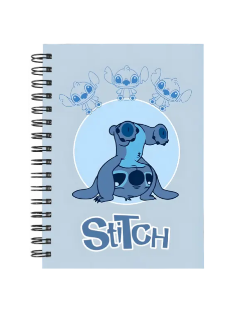 Cuaderno Stitch personalizado M07 en tamaño A5 con tapas duras y hojas a elección