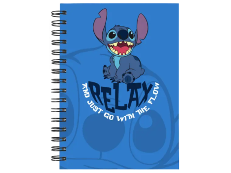 Cuaderno Stitch personalizado M08 en tamaño A5 con tapas duras y hojas a elección