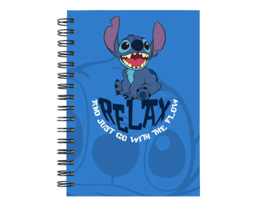 Cuaderno Stitch personalizado M08 en tamaño A5 con tapas duras y hojas a elección