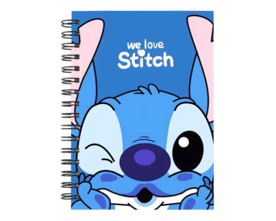 Cuaderno Stitch personalizado M09 en tamaño A5 con tapas duras y hojas a elección