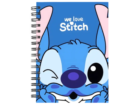 Cuaderno Stitch personalizado M09 en tamaño A5 con tapas duras y hojas a elección