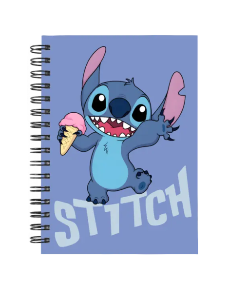 Cuaderno Stitch personalizado M10 en tamaño A5 con tapas duras y hojas a elección